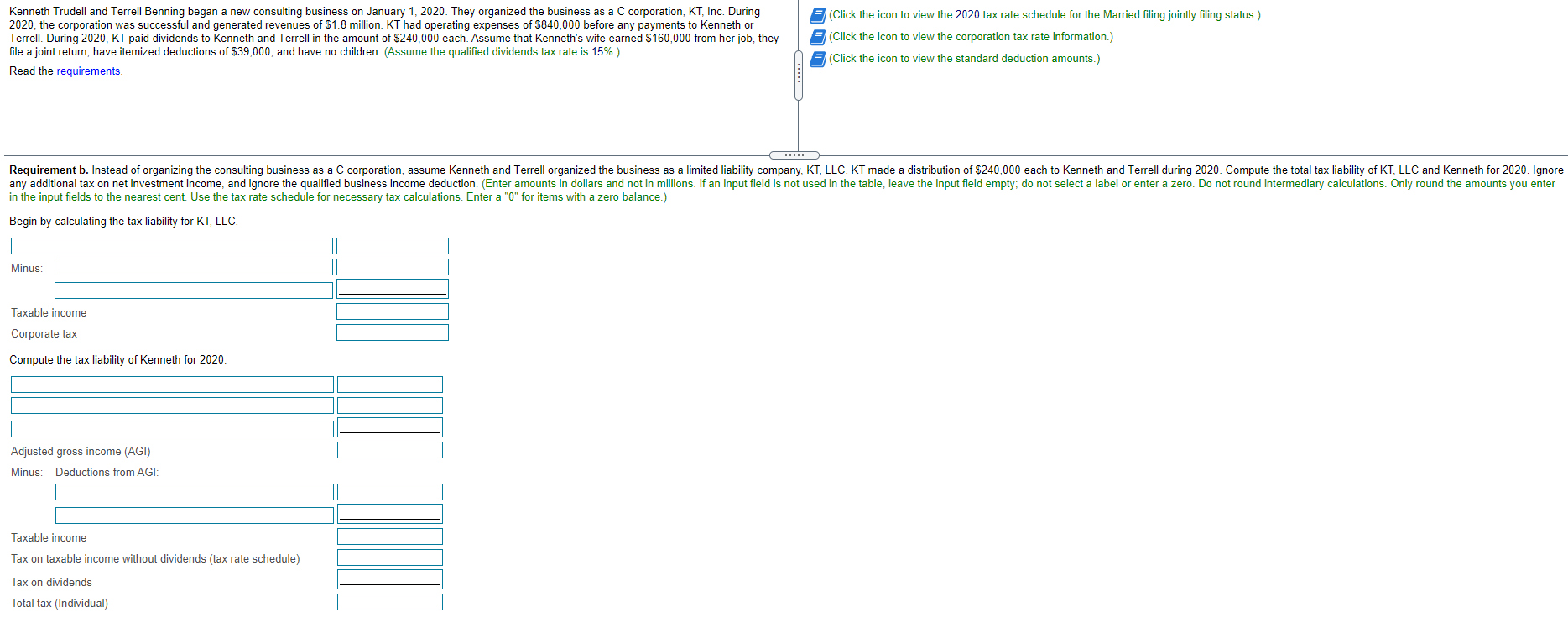 Thank you. Kenneth Trudell and Terrell Benning began a new consulting business