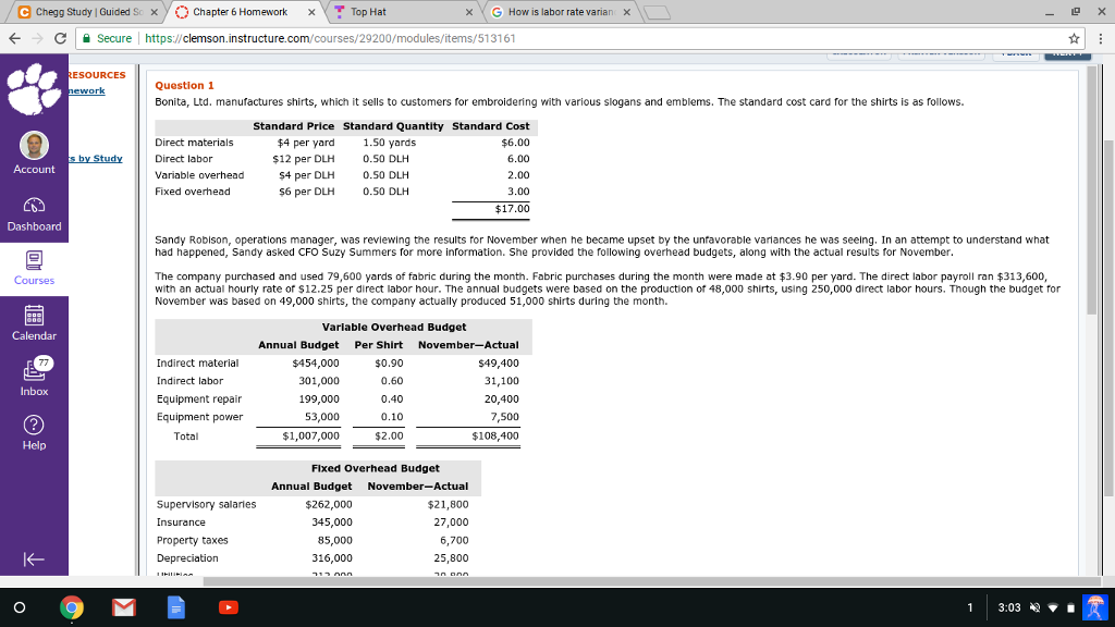 e Chegg Study I Guided S/X y (-) Chapter 6 Homework