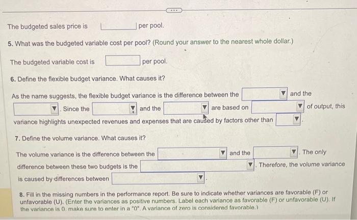 pools in April. 2. How many pools did Surf Land actually install