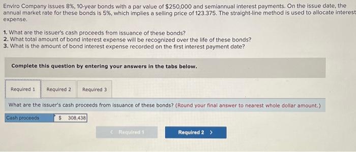  help Enviro Company issues 8%, 10-year bonds with a par value