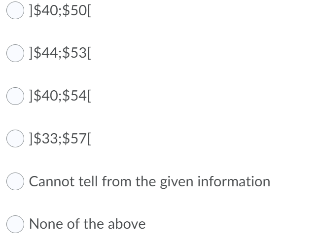 a strike price of K1 = $40 for P=$4. and selling a