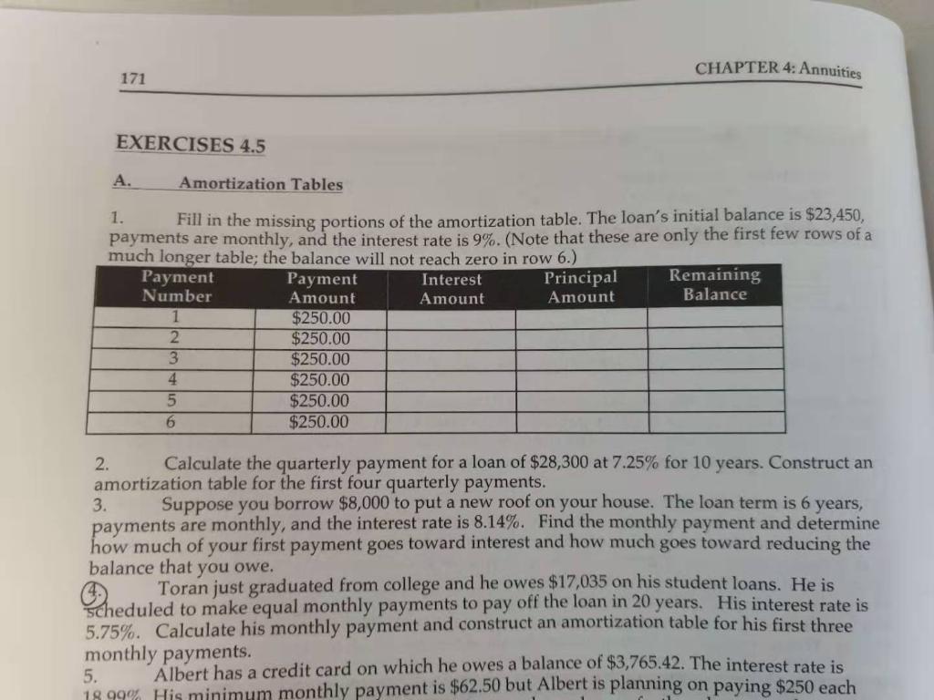 Only question 1 and 4 only with specific steps, thanks. CHAPTER 4:
