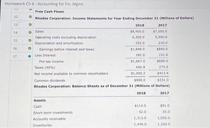  please answer incorrect answers only Homework Ch 6 - Accounting for
