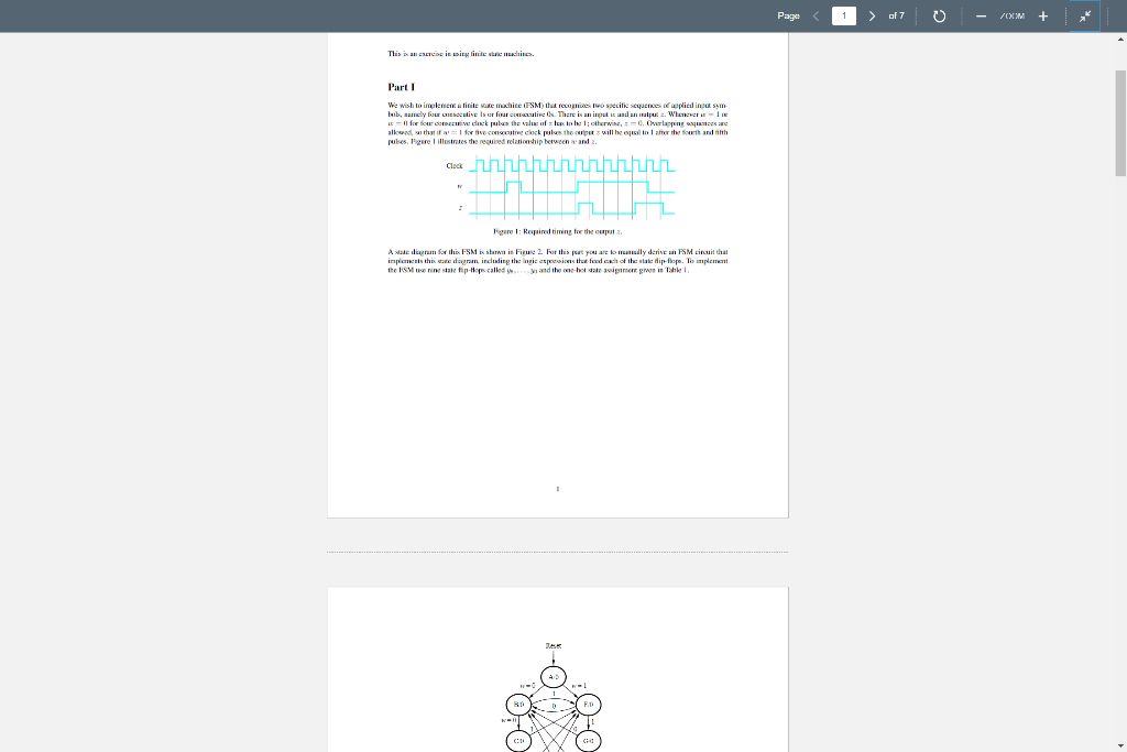 please write verilog code starting with module part 1 for part one