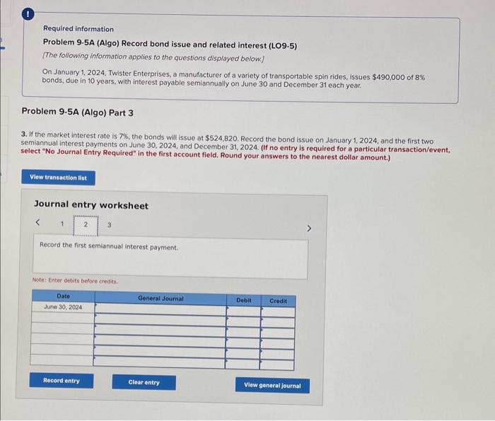(LO9-5) [The following information applies to the questions displayed below.] On January