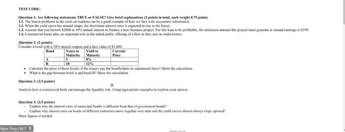 brief explanation 3 points in total, each weight 0.75 point) 1.1. The