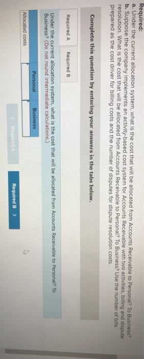 The company is organized into two divisions: Personal and Business. Once a