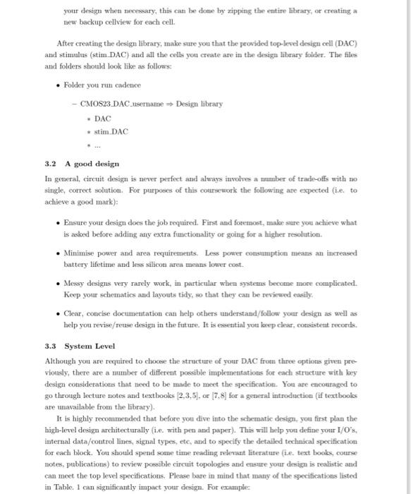 using the Cadence Virtuoso tool suite. A typical design flow for full