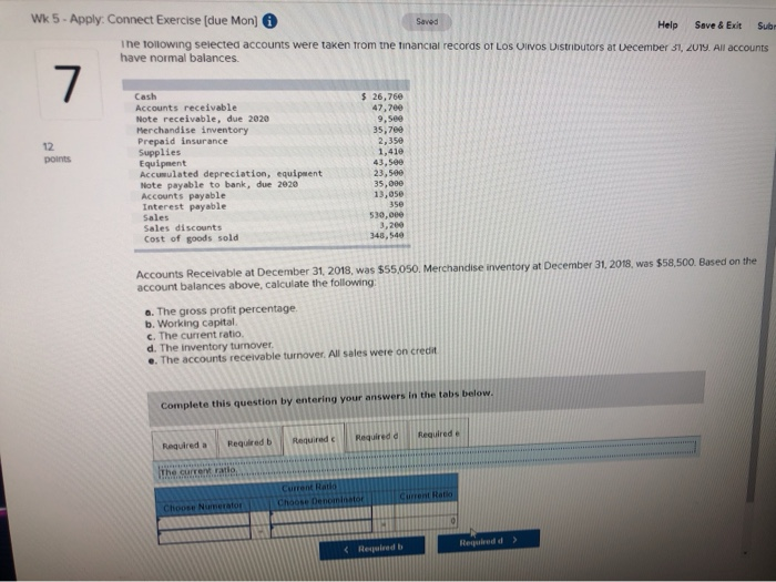 records of Los Olivos Distributors at December 31, 2019. All accounts have