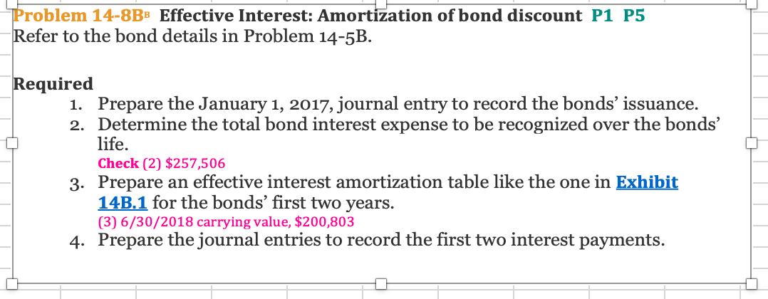 I already solved Problem 14-5B. I need Problem 14-8B Solved. I only