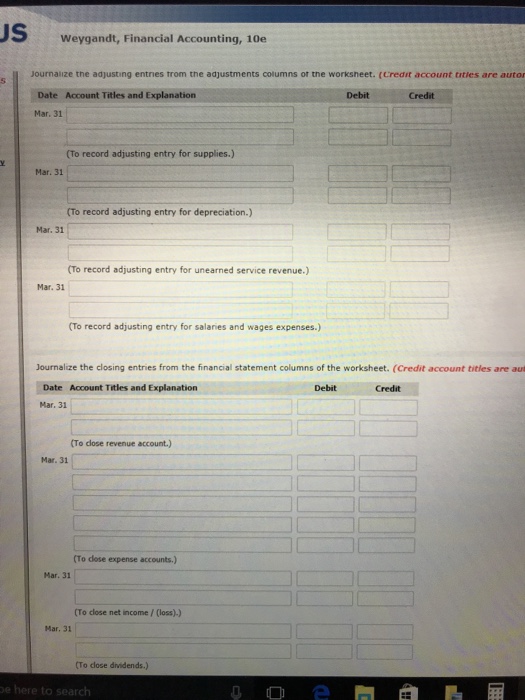 Titles Dr. 4,500 3,200 2,000 11,000 Cr. Cash Accounts Receivable Supplies Equipment
