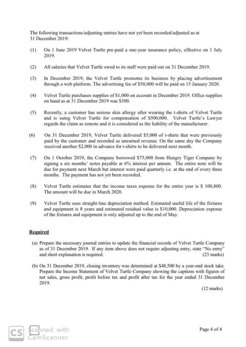 - Compulsory Questions Answer ALL questions in this section in the answer