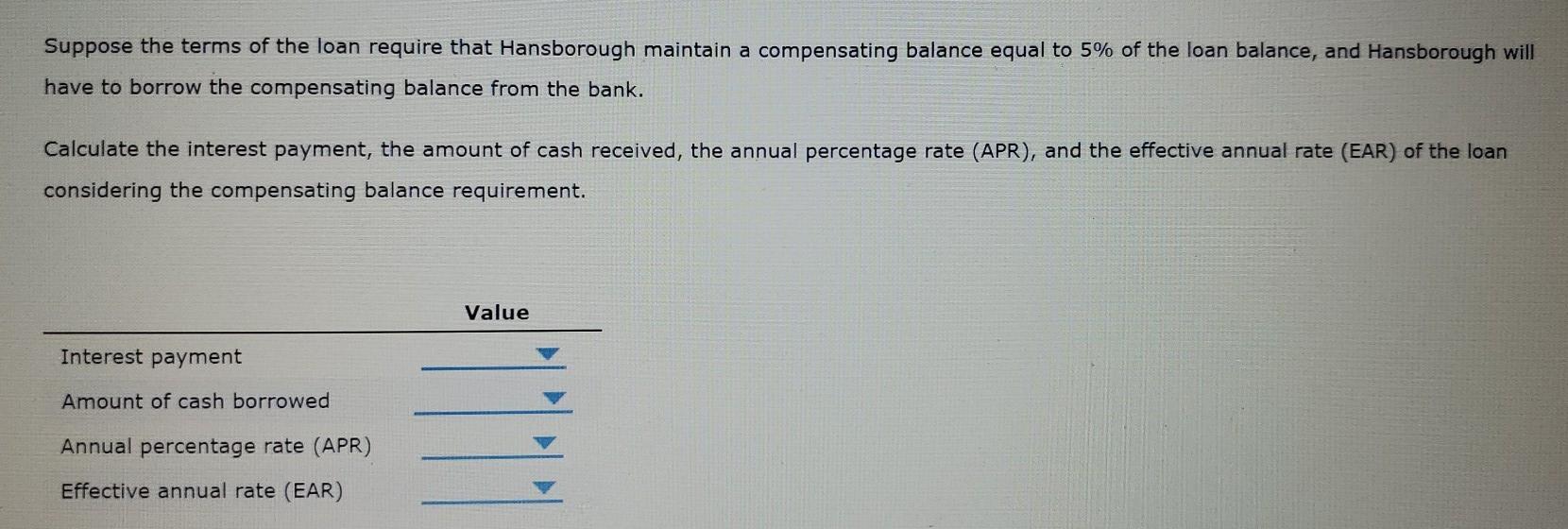 in the first set please let me know. Hansborough Inc. needs to