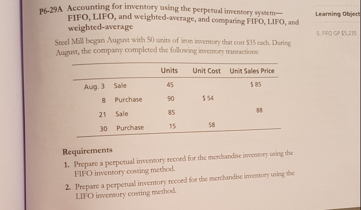  all the requirements counting for inventory using the perpetual inventory system