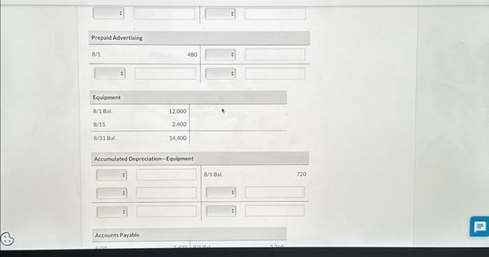 customers in payment of accoune. 10 Pald $3,740 for salaries due employees,