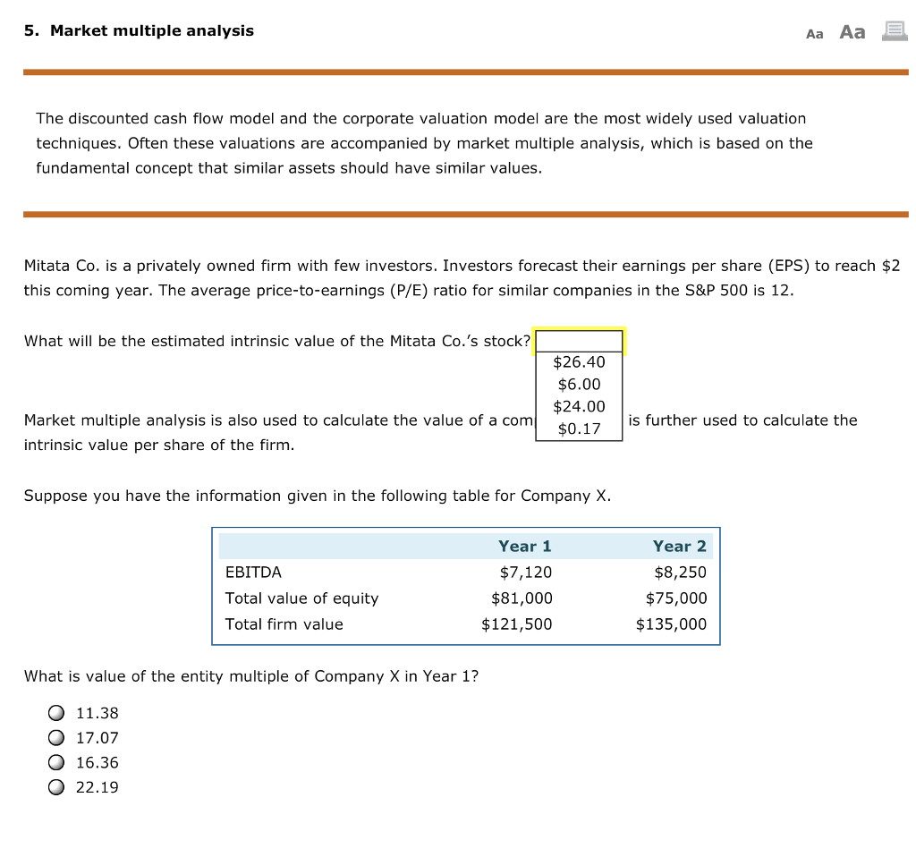 valuation formula has dividends in the numerator. Dividends are divided by the