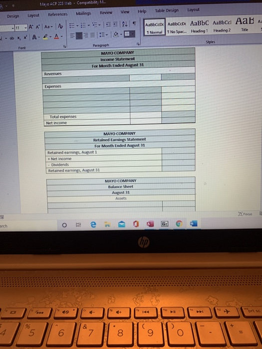 Salaries Expense Cash Cash Service Revenue Salaries Expense Cash Dividends Cash Aug