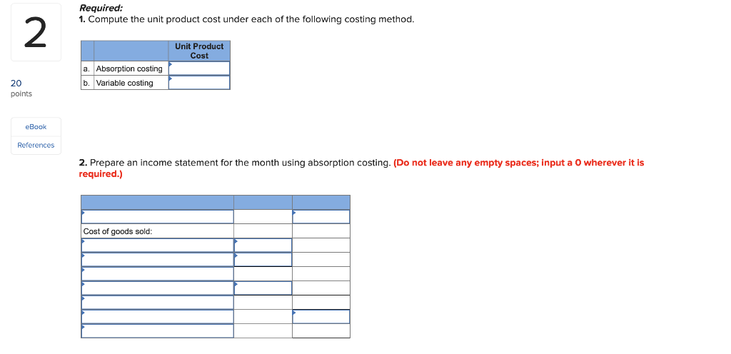 20 Zurgot Inc. has just organized a new division to manufacture and