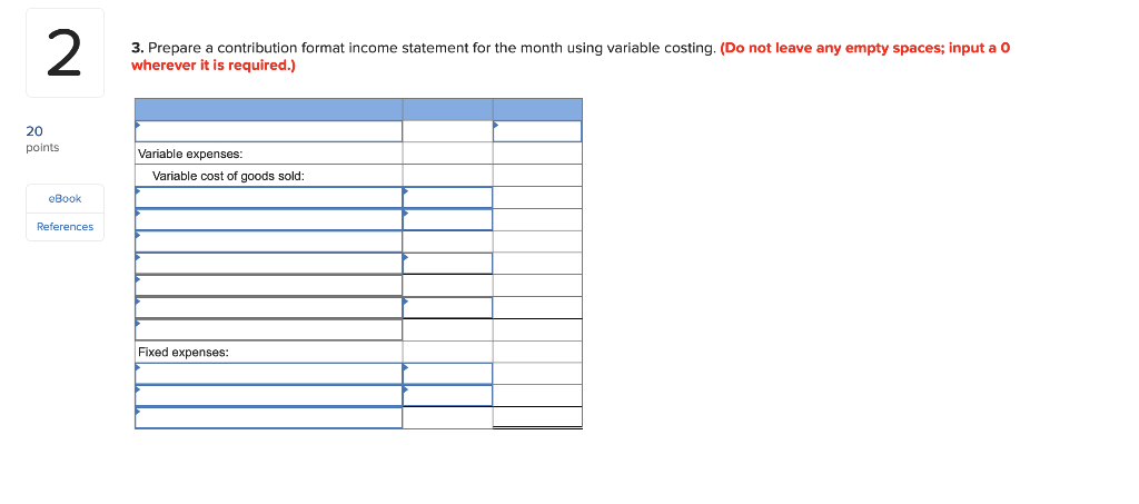 sell specially designed computer tables, using select hardwoods. The division's monthly costs