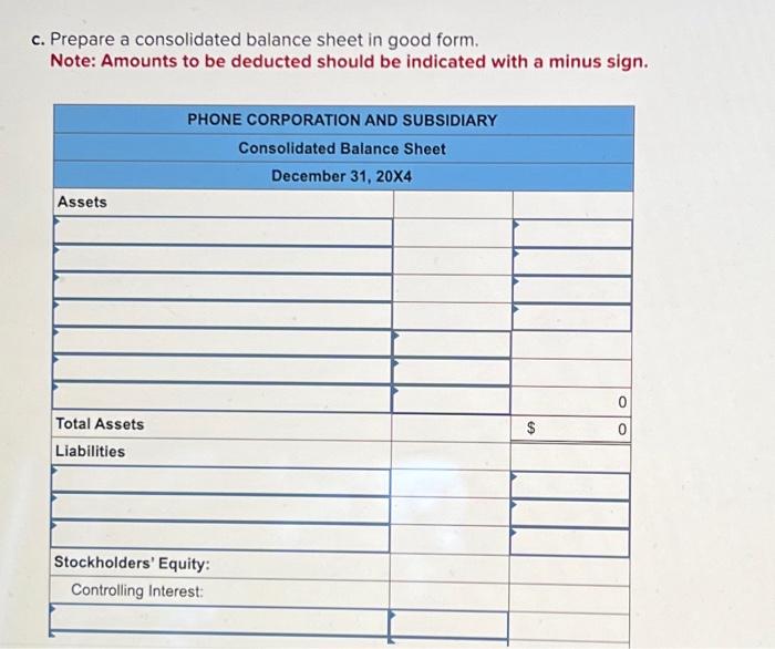Mortgage payable } \\ \hline Common stock & & & & &