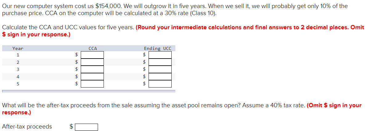  Our new computer system cost us $154,000. We will outgrow it