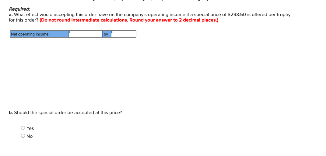 a request for a special order of 10 silver-plated trophies from the