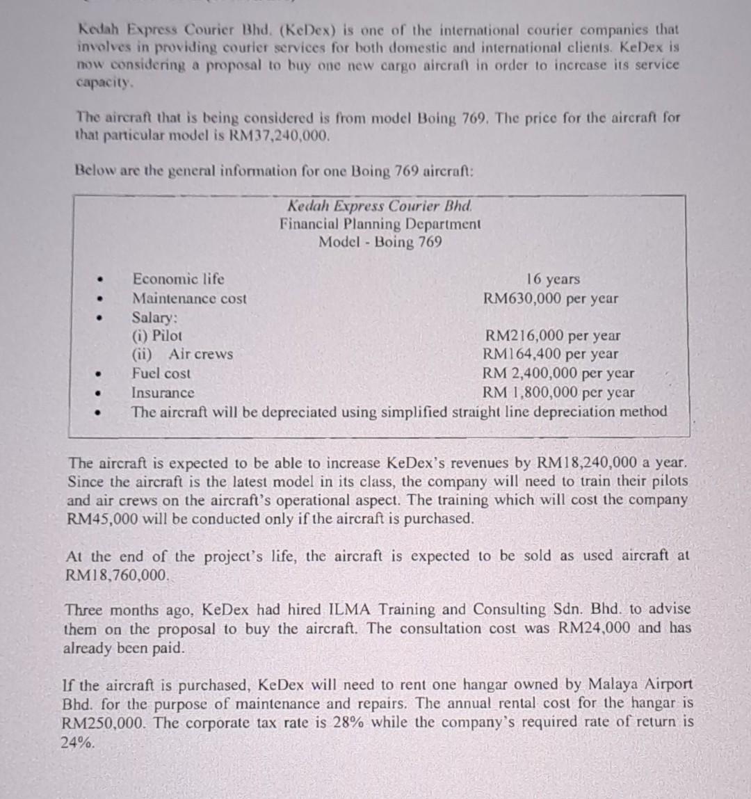  i) If the project's after tax annual cash flows decrease by
