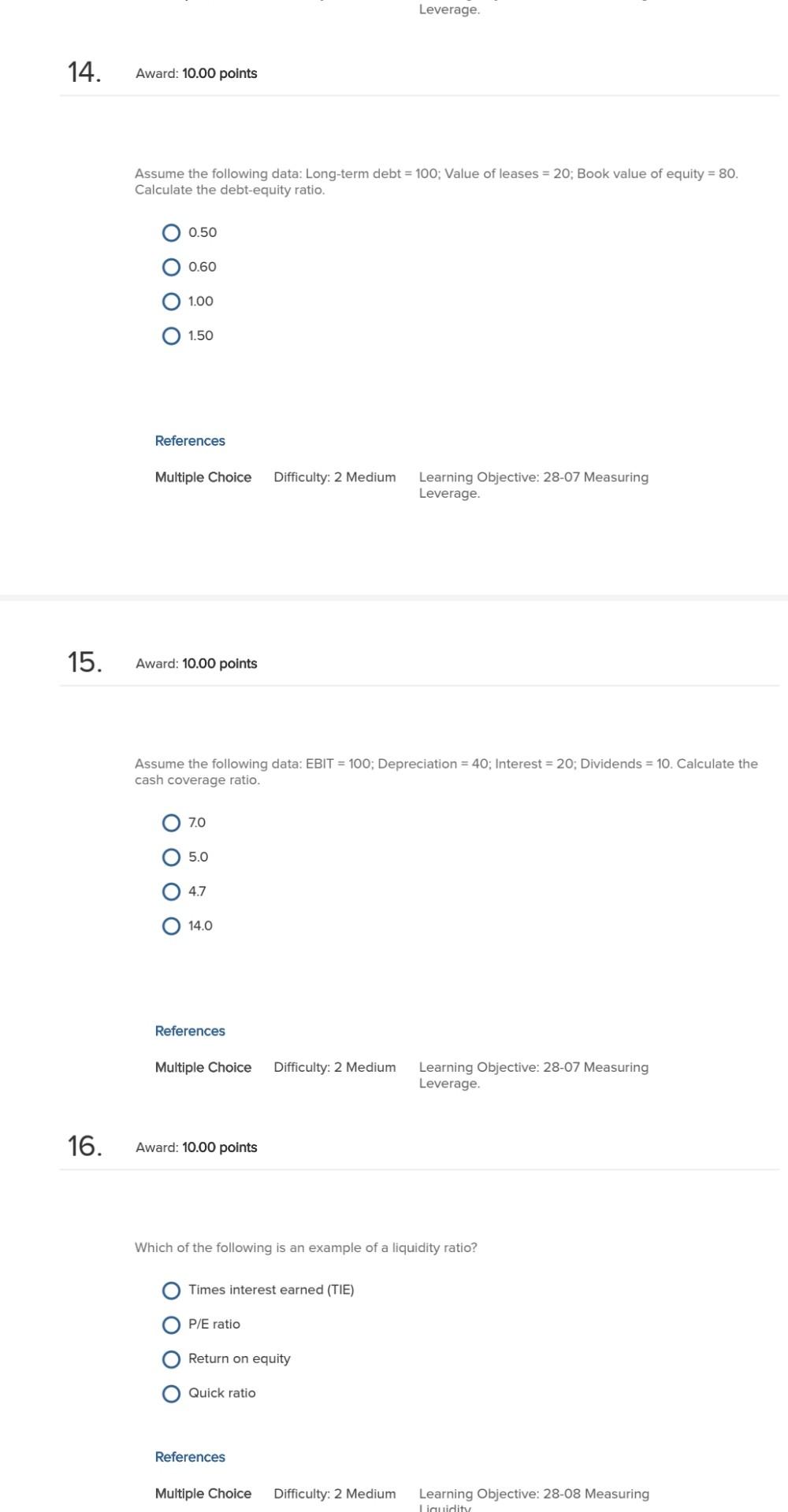 and Ill only I, II, III, and IV only I, II, III,