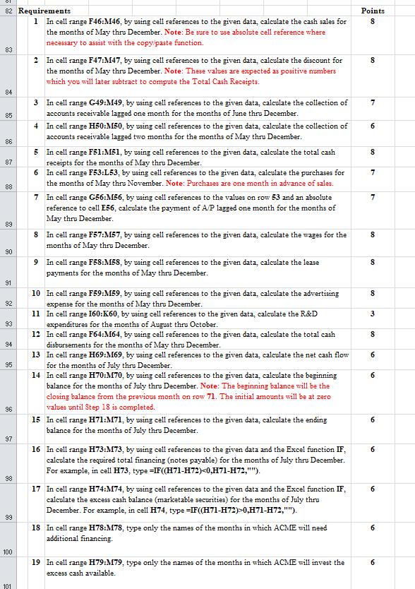 months of July 2023 through December 2023. You have been given the