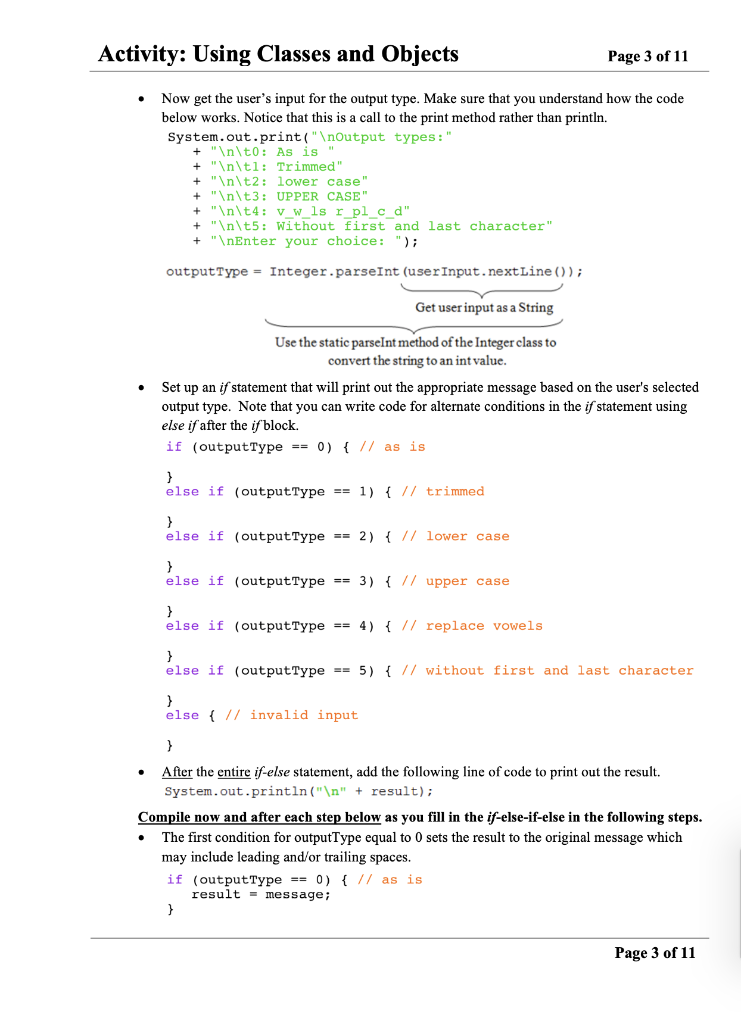 garbage collection String class immutable Java API package import declaration Random class