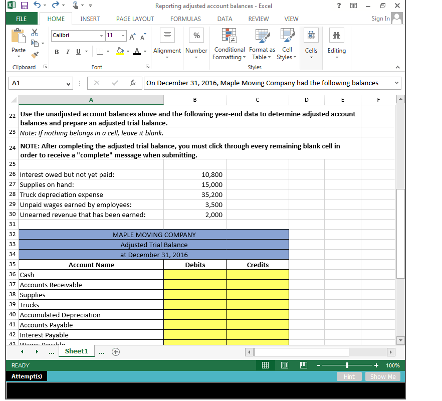 Excel PAGE LAYOUT FORMULAS DATA REVIEW - Sign In VIEW Calibri -111A