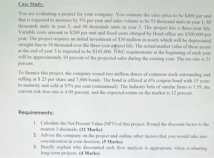  pleases solve the question with this formulas You are evaluating a
