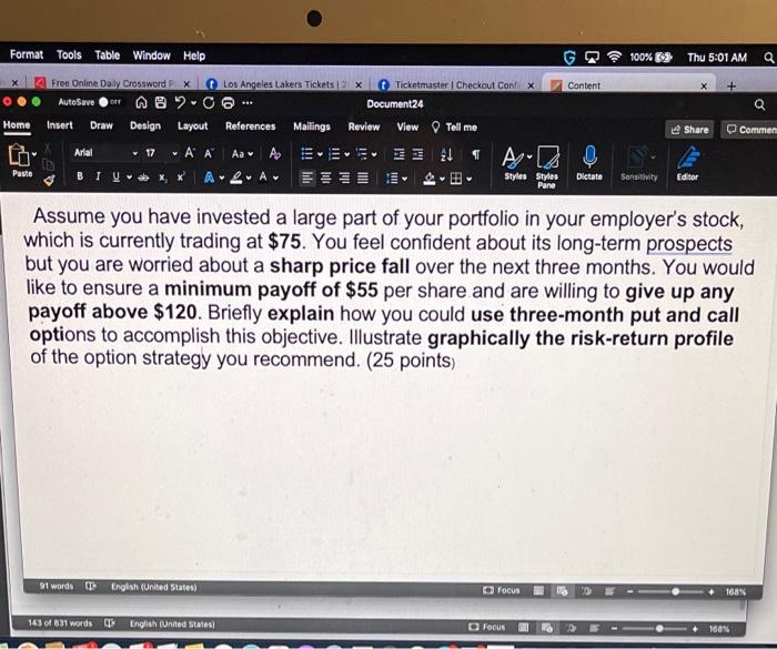  G 100% Thu 5:01 AM Q Format Tools Table Window Help