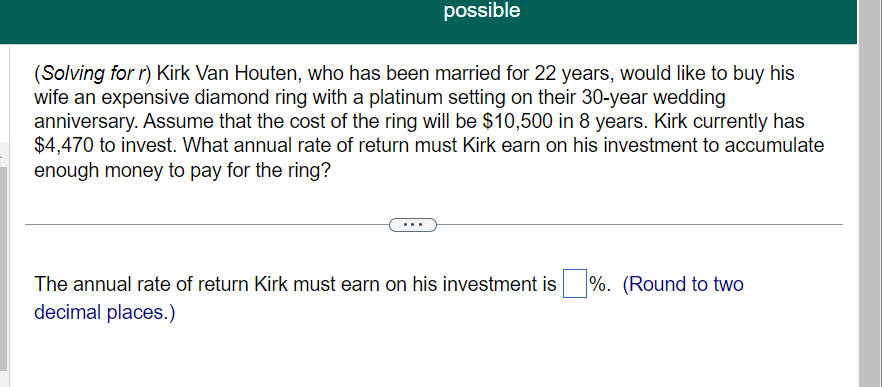  possible (Solving for r) Kirk Van Houten, who has been married