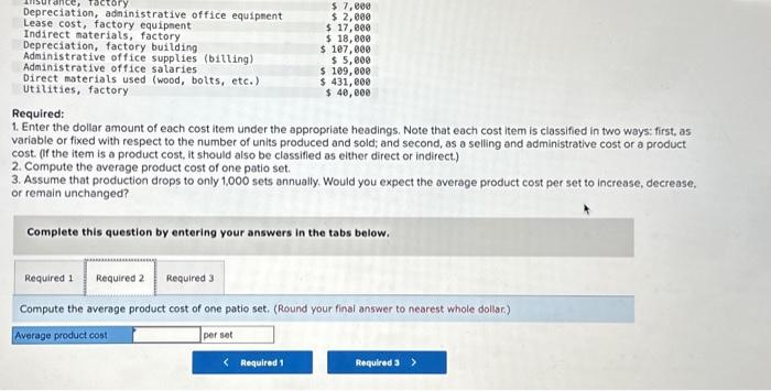 and four chairs. The company has enough customer demand to justify producing