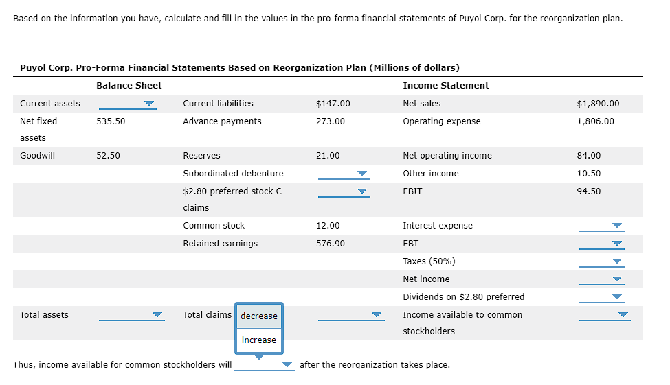 literally all the information provided. If you need something else, please provide