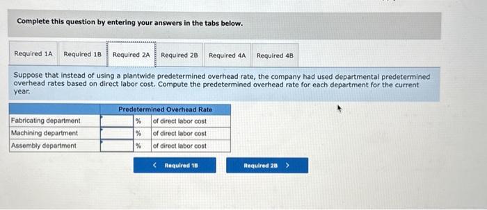 rates based on direct labor cost. Determine the amount of manufacturing overhead
