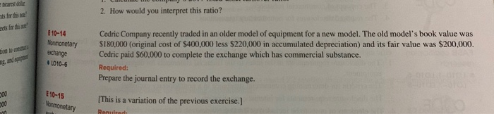  2. How would you interpret this ratio? its for this aasiri