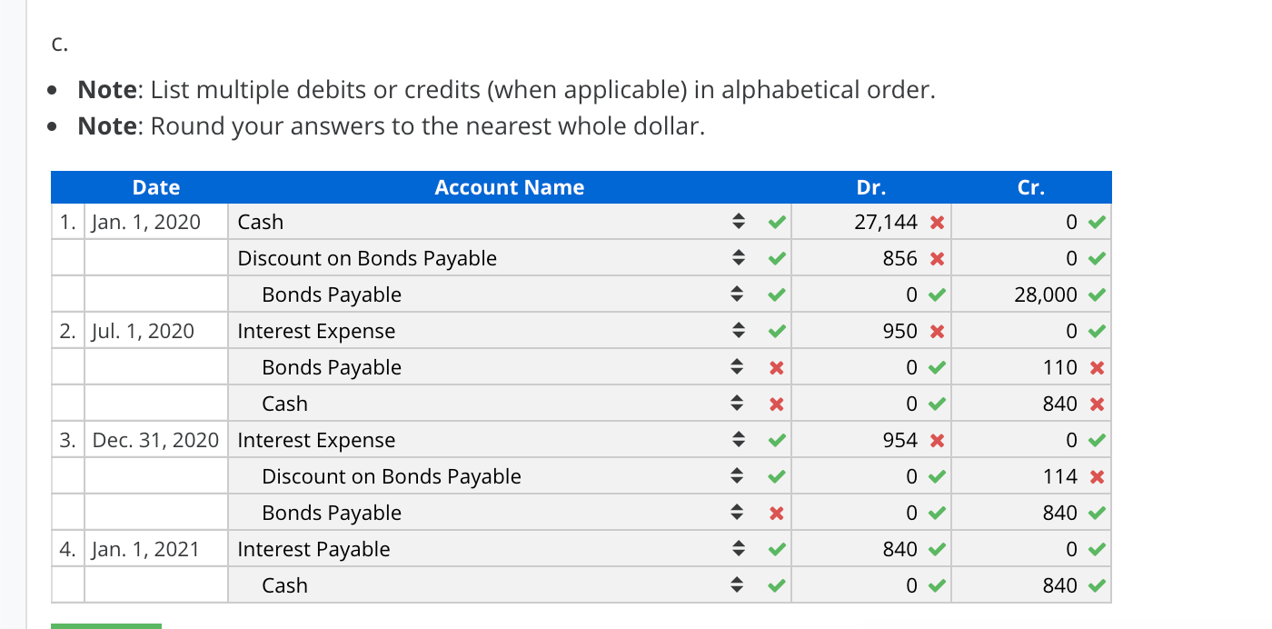 2020. The bonds pay cash interest semiannually each July 1, and January