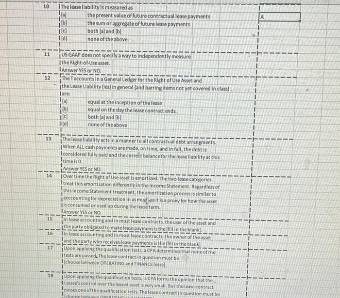 not specify a way to independently measure] I the Right-of-Use asset. -