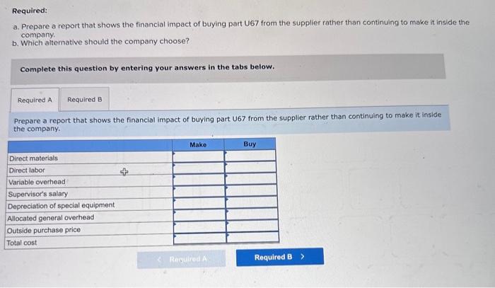 is used in one of Broce Corporation's products. The company's Accounting Department