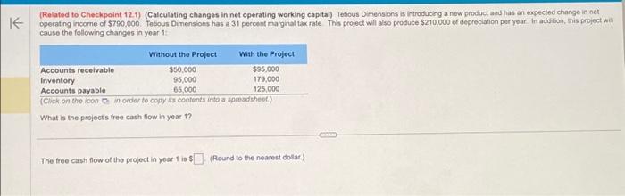  K (Related to Checkpoint 12.1) (Calculating changes in net operating working