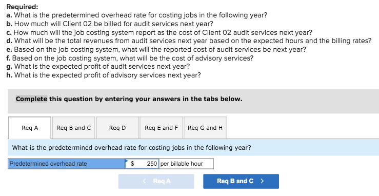 answers for A-D as a way to work throughout the rest of