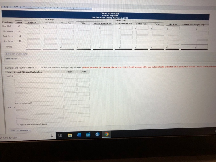 four employees who are paid on an hourly basis plus and a