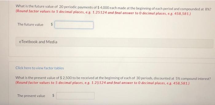 What is the future value of 20 periodic payments of $ 4,000