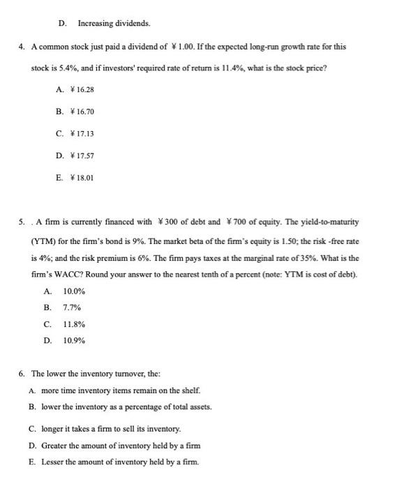project's cash flows were discounted at a cost of capital of 10%.