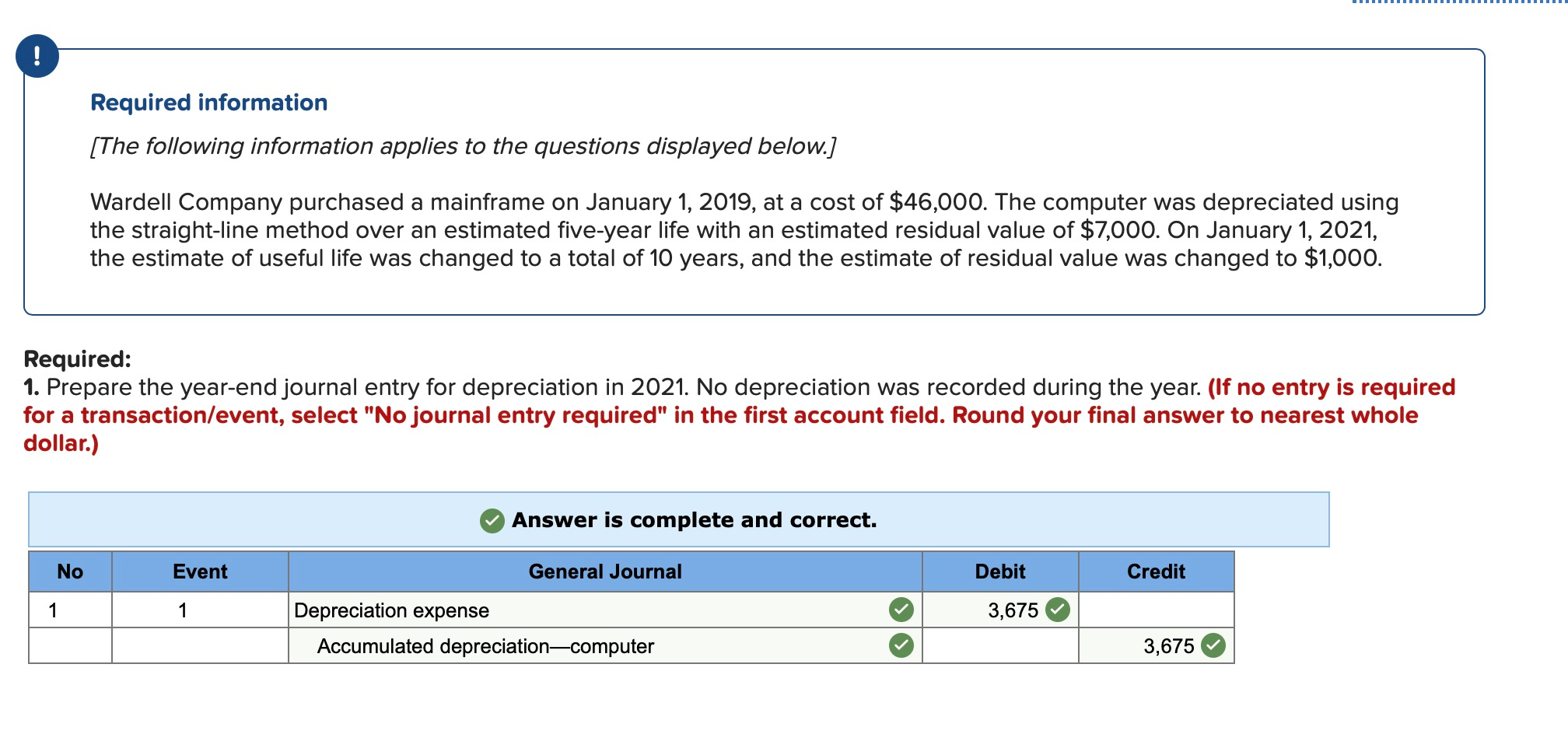 could you please help me to finish second answer? Required information [The