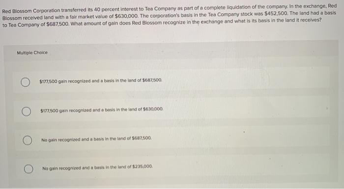 a fair market value of $7.700 to a corporation in exchange for