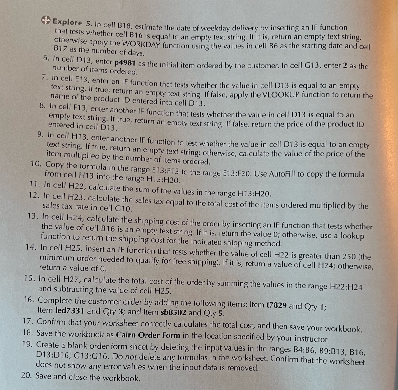 Supplies Diane Cho is the owner of Cairn Camping Supplies, a small