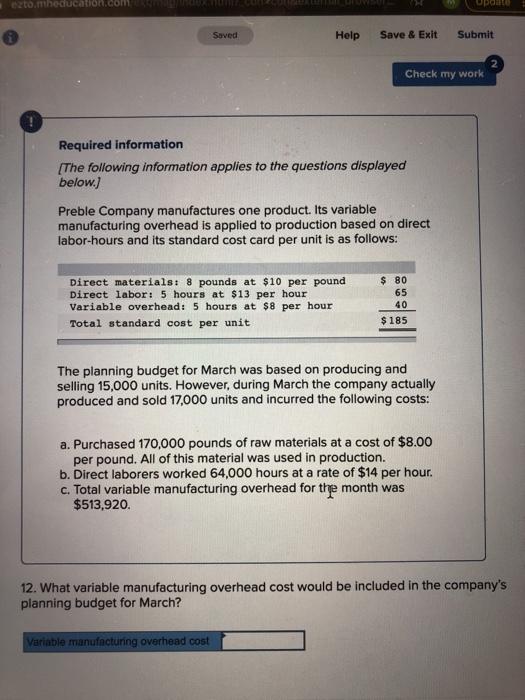 However, during March the company actually produced and sold 17,000 units and